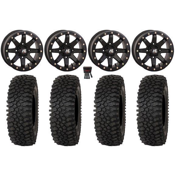 High Lifter HL9 Beadlock 14" Wheels Bk 32" Roctane ST Tires Polaris RZR XP 1000 / PRO XP / Ranger XP 900/1000