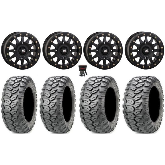 High Lifter HLA1 Bdlk 14" Wheels Bk 26" Ceros Tires Polaris RZR XP 1000 / PRO XP / Ranger XP 900/1000