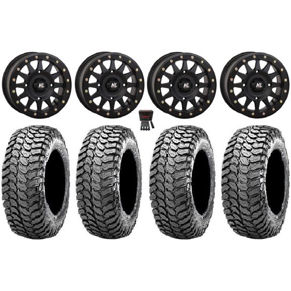 High Lifter HLA1 Bdlk 14" Wheels Bk 28" Liberty Tires Polaris RZR XP 1000 / PRO XP / Ranger XP 900/1000