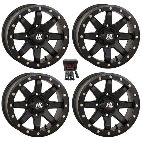High Lifter by STI HL9 Beadlock 15" Wheels Black Polaris RZR 1000 XP / Ranger XP 900/1000