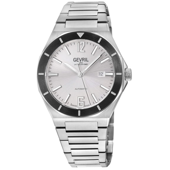 Gevril High Line Swiss Made SW200 Silver Silver | Silver Dial