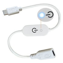 High Load Capacity Type C Touch Dimmer Switches Control Cable with Blue Indicators for Creative Workspaces