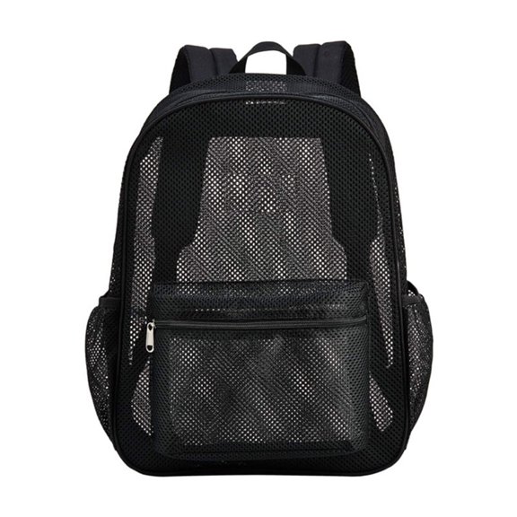 High Load-bearing Mesh Backpack Transparent And Simple,Red