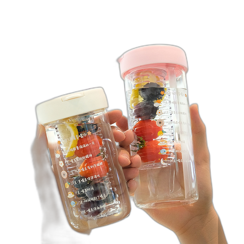 HighLooking Folding Flower Tea Straw Cup, Large Capacity, Detachable