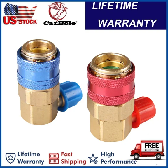 High Low Angle Quick Adapter For Car Acme Ac A/C Manifold Gauge Conversion Kit