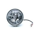 thumbnail image 1 of High/Low Beam Retro Vintage Skull Light Bulb Side Mount Headlight For Harley Dyna Honda Old School Chopper, 1 of 7
