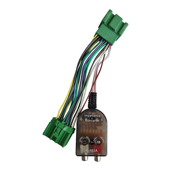 High Low Levels Converter Speakers Cable to Adapter Add Amplifier Interfaces Wiring Harness