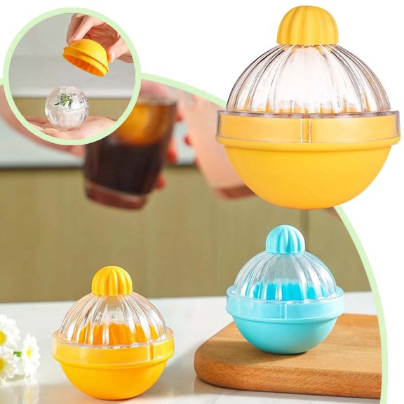 High Low Temperature Resistant Ice Tray Easy Release for Family Gatherings Barbecues Practical Kitchen Tool Yellow