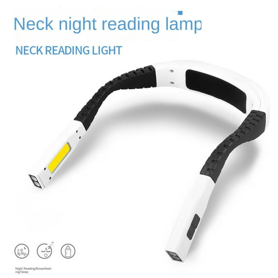 High Lumen Neck Reading Light - 3 Color Temperatures and 11 Lighting Modes, Rechargeable LED Book Light for Hands-Free Reading, Camping and Traveling, Car Repair