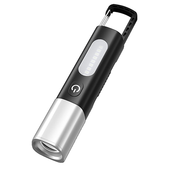 High Lumens Flashlight Soft Side Light, Multi-Mode Rechargeable Camping Light Outdoor Work, Portable Handheld Flashlight Hook Hands-Free Use, Durable Flashlight Emergencies, Long Battery Life Light