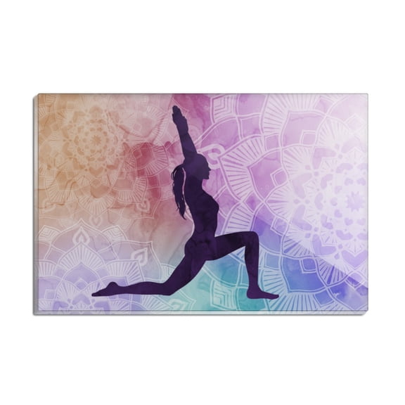 High Lunge Crescent Variation Yoga Pose Rectangle Acrylic Fridge Refrigerator Magnet