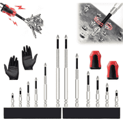 Vidonio 12-Pack High Magnetic Screwdriver Drill Bit Set,Impact Driver Bit Set,Magnetic Screwdriver Non Slip Bits,50 65 75 100 120 150mm Impact Bits