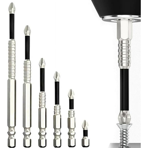 High-Magnetic Screwdriver Drill Bit Set, Anti Slip Bits, Strong Magnetic Durability Screwdriver Drill Bit Set, K5 Impact-Resistant And Non-Slip Bit, Professional & Diy Use (1 Set)