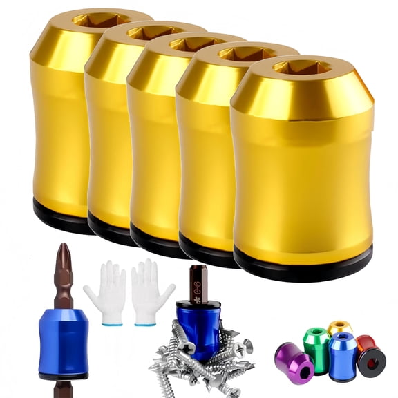 High Magnetic Screwdriver Drill Bit Set – Magnetic Screwdriver Head Ring Magnetizer Tool for Hex Screwdrivers and Power Bits, Portable Screw Holding Accessory for Household Daily Use