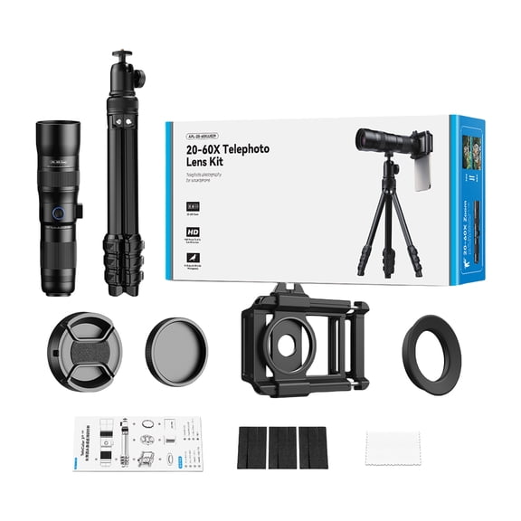 High Magnification Zoom Adjustable Phone Spotting for Smartphones for Hiking Hunting Observation