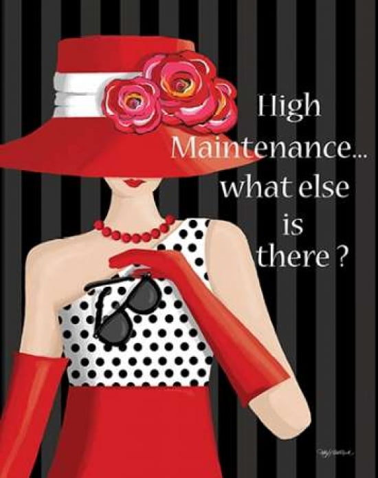 High Maintenance Canvas Art - Kathy Middlebrook (22 x 28)