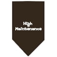 thumbnail image 1 of High Maintenance Screen Print Bandana Cocoa Small, 1 of 2