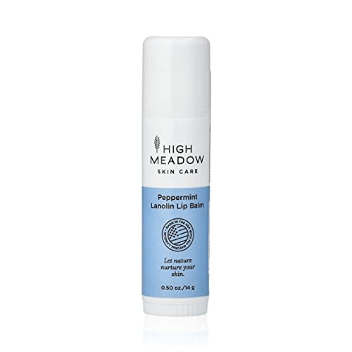 High Meadow Lip Balm Stick With 100% Natural Shea Butter and Omega 3 Rich Lanoli