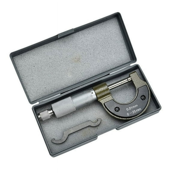 High- Micrometer Circular Tube Diameter Measuring Ruler 0-25mm Industrial Cylinder Diameter Measuring Ruler