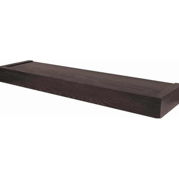 High Mighty 515653 Modern 18" Floating Shelf 15lbs, Espresso