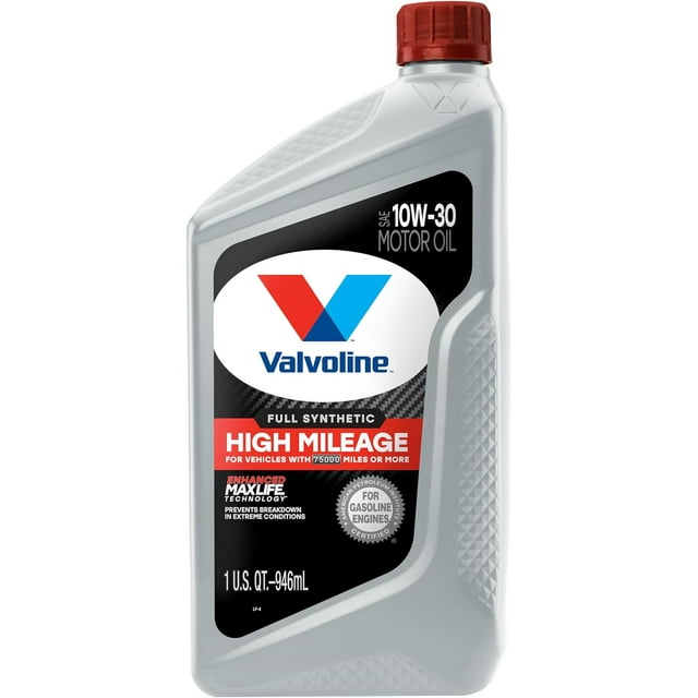High Mileage with  Technology SAE 5W-30 Synthetic Blend Motor Oil 5 QT