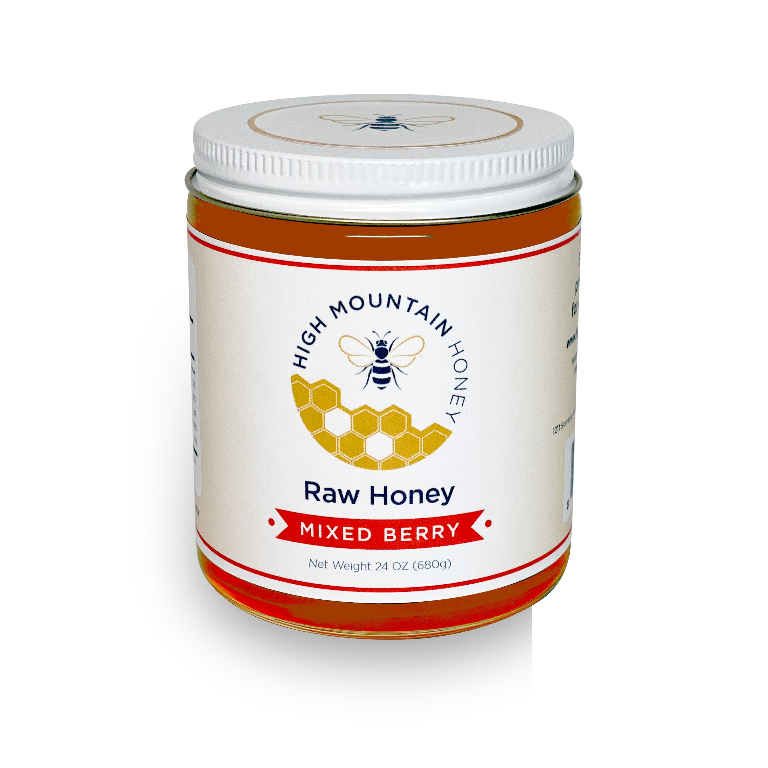 High Mountain Honey Premium Raw Honey (Mixed Berry, 24 oz.)