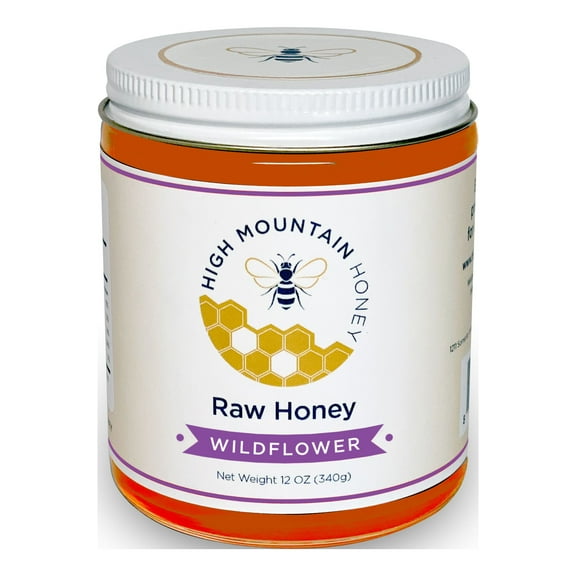 High Mountain Honey Premium Raw Honey (Wildflower, 12 oz.)