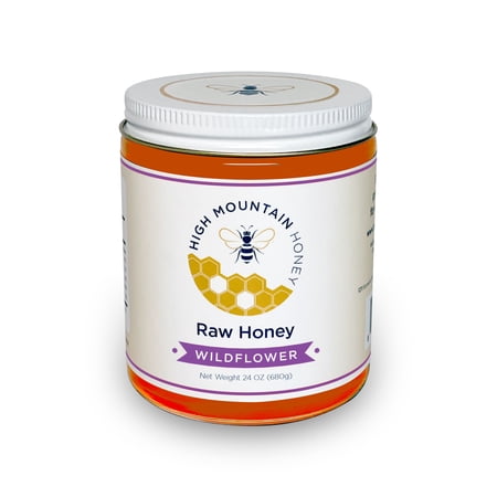 High Mountain Honey Premium Raw Honey (Wildflower, 24 oz.)