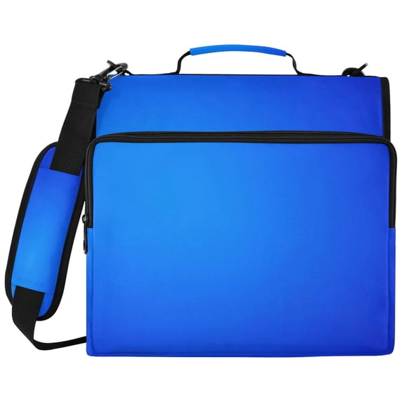 High Natural Light Printed Zipper Binder with Handle&Shoulder Strap 2 inch 3 Ring 500+300 Sheet Capacity File Folder Organizer