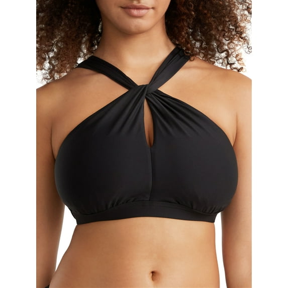 High-Neck Bikini Top Swimsuit