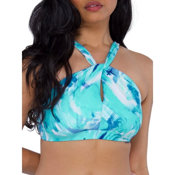 High-Neck Bikini Top Swimsuit