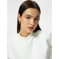thumbnail image 1 of High Neck Crop Sweatshirt, 1 of 6