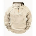 thumbnail image 1 of High Neck Hoodies for Women Oversized Half Zip Drawstring Y2K Pullover Sweater Casual Long Sleeve Sweatshirt with Pockets, 1 of 3
