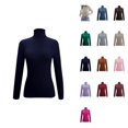 thumbnail image 1 of High Neck Knit Pullover Sweater Soft Comfortable Turtleneck Top Casual Winter Warm Fashion For Daily Wear, 1 of 4