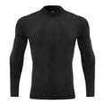 thumbnail image 1 of High Neck Long Sleeve Compression Athletic Shirt For Boys Stretch Training Tee Workout Top, 1 of 4