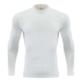 thumbnail image 1 of High Neck Long Sleeve Compression Athletic Shirt For Boys Stretch Training Tee Workout Top, 1 of 4