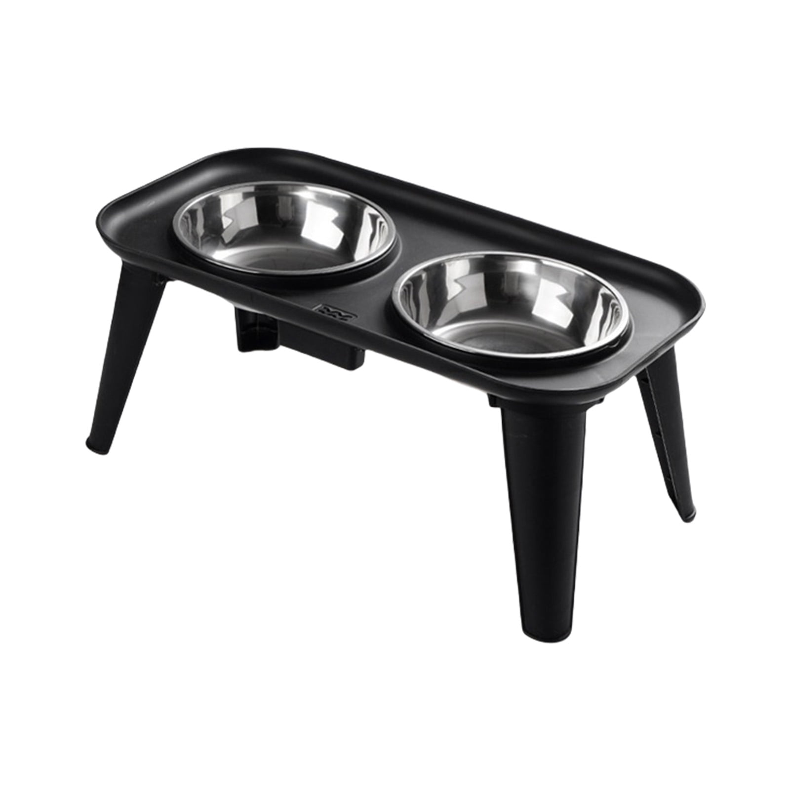 High Neck Relief Elevated Dog Bowls, Stainless Feeder for Large Breeds & Home Use