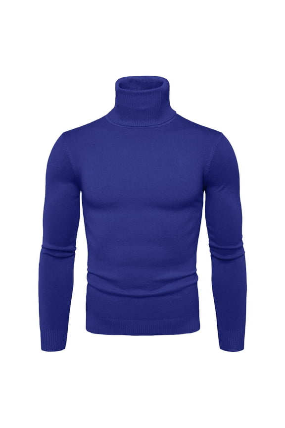 High Neck T Shirts for Men Long Sleeve Athletic Work Turtleneck T-Shirt Compression Elastic Stretchy Sport Mens T Shirts BU1 M