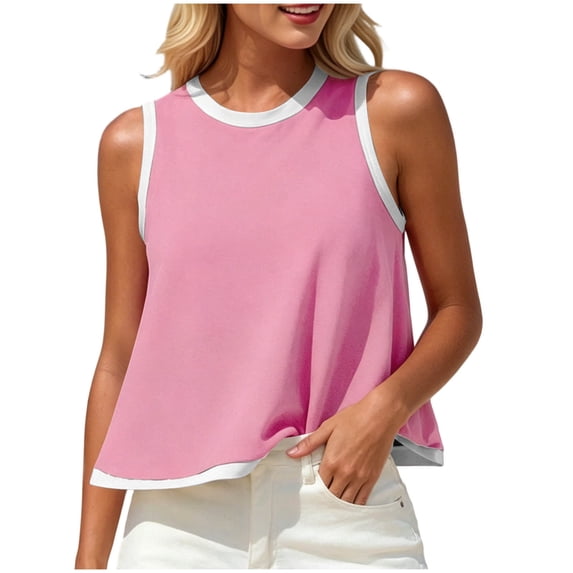 High Neck Tank Top for Women Sleeveless Ribbed Y2k Clothes Basic Shirts Going Out Outfits Spring Summer Tops 2026