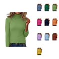 thumbnail image 1 of High Neck Turtleneck Sweater for Women – Long Sleeve Slim Fit Knitted Pullover, Soft Warm Lightweight Stretchy Casual Winter Fall Top, 1 of 7