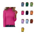 thumbnail image 1 of High Neck Turtleneck Sweater for Women – Long Sleeve Slim Fit Knitted Pullover, Soft Warm Lightweight Stretchy Casual Winter Fall Top, 1 of 7
