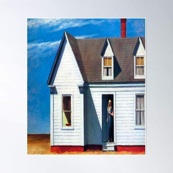 High Noon-Edward Hopper Poster Wall Art, Modern Wall Decor For Living Room Bedroom, 8x12 UNFRAMED