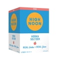 thumbnail image 1 of High Noon Peach Vodka Hard Seltzer, 4 Pack, 12 fl oz Cans, 4.5% ABV, 1 of 9