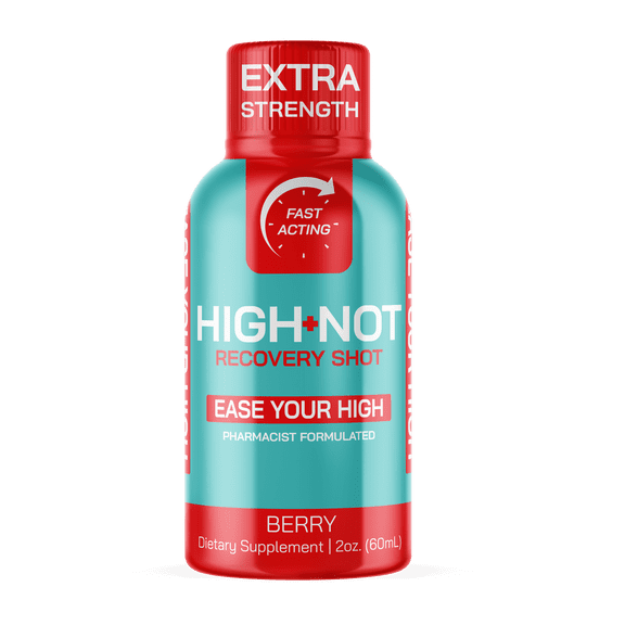 High Not Berry Flavored Recovery Shot - Extra Strength | Rapid Relief for Intense THc Effects