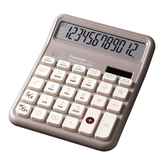 High Observability 12 Figure Desktop Calculator Strong Construction Comfort Keypad For Students Specialists