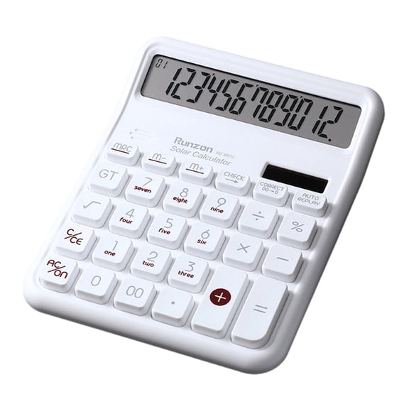 High Observability 12 Figure Desktop Calculator Strong Construction Comfort Keypad For Students Specialists