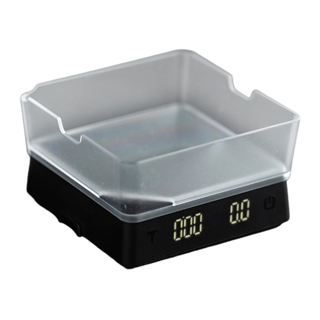 High Observability LED Digitalized Kitchen Scale Highlighting Clock for Accurate Coffee Compact Plan Twelve h