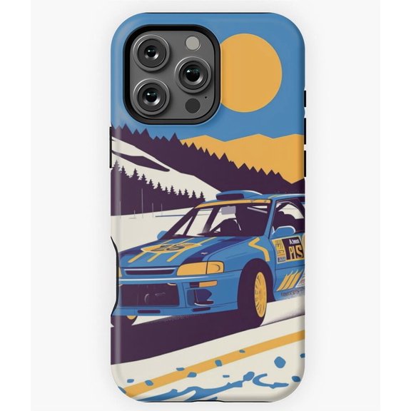 High Octane Nostalgia Rally Car M1528 Phone Case for iPhone 17 16 15 14 13 12 11 Pro Max