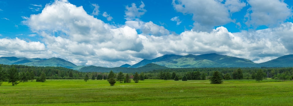 High Peaks area of the Adirondack Mountains Adirondack State Park New York State USA Canvas Art - Panoramic Images (36 x 12)