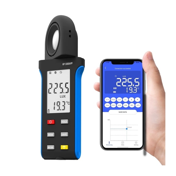 High-Peormance Luxmeter with e APP Versatile Accurate and Feature-Rich for Professional Light Measurement and Analysis ,High Precision